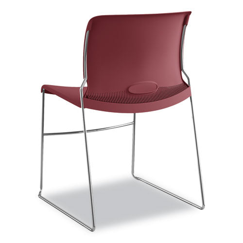 HON® wholesale. HON® Olson Stacker High Density Chair, Mulberry Seat-mulberry Back, Chrome Base, 4-carton. HSD Wholesale: Janitorial Supplies, Breakroom Supplies, Office Supplies.