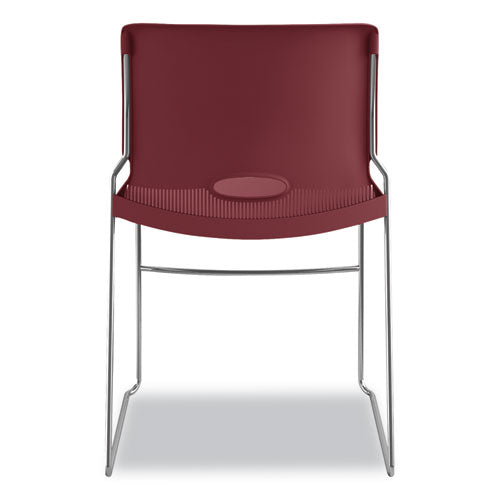 HON® wholesale. HON® Olson Stacker High Density Chair, Mulberry Seat-mulberry Back, Chrome Base, 4-carton. HSD Wholesale: Janitorial Supplies, Breakroom Supplies, Office Supplies.