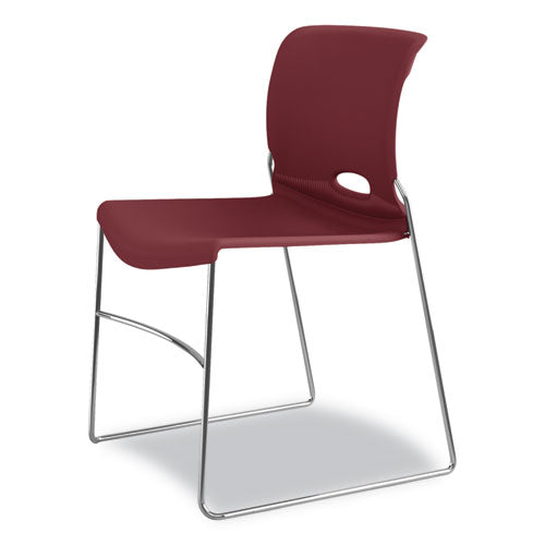 HON® wholesale. HON® Olson Stacker High Density Chair, Mulberry Seat-mulberry Back, Chrome Base, 4-carton. HSD Wholesale: Janitorial Supplies, Breakroom Supplies, Office Supplies.