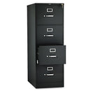 HON® wholesale. HON® 510 Series Four-drawer Full-suspension File, Legal, 18.25w X 25d X 52h, Black. HSD Wholesale: Janitorial Supplies, Breakroom Supplies, Office Supplies.