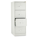 HON® wholesale. HON® 510 Series Four-drawer Full-suspension File, Legal, 18.25w X 25d X 52h, Light Gray. HSD Wholesale: Janitorial Supplies, Breakroom Supplies, Office Supplies.