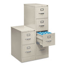 HON® wholesale. HON® 510 Series Four-drawer Full-suspension File, Legal, 18.25w X 25d X 52h, Light Gray. HSD Wholesale: Janitorial Supplies, Breakroom Supplies, Office Supplies.