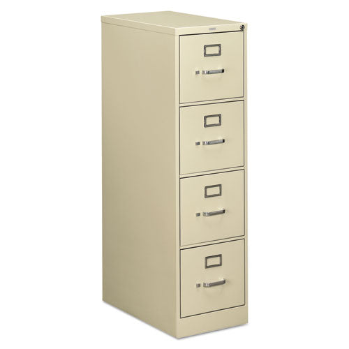 HON® wholesale. HON® 510 Series Four-drawer Full-suspension File, Letter, 15w X 25d X 52h, Putty. HSD Wholesale: Janitorial Supplies, Breakroom Supplies, Office Supplies.