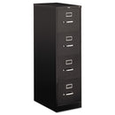HON® wholesale. HON® 510 Series Four-drawer Full-suspension File, Letter, 15w X 25d X 52h, Black. HSD Wholesale: Janitorial Supplies, Breakroom Supplies, Office Supplies.