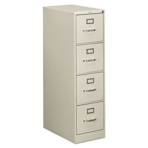 HON® wholesale. HON® 510 Series Four-drawer Full-suspension File, Letter, 15w X 25d X 52h, Light Gray. HSD Wholesale: Janitorial Supplies, Breakroom Supplies, Office Supplies.