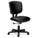 HON® wholesale. HON® Volt Series Leather Task Chair, Supports Up To 250 Lbs., Black Seat-black Back, Black Base. HSD Wholesale: Janitorial Supplies, Breakroom Supplies, Office Supplies.