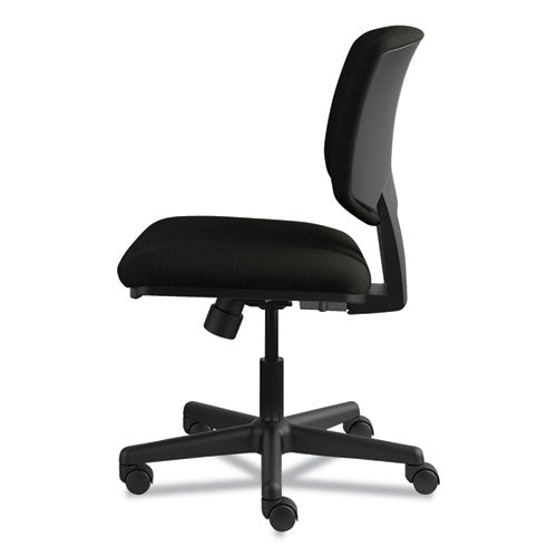 HON® wholesale. HON® Volt Series Leather Task Chair, Supports Up To 250 Lbs., Black Seat-black Back, Black Base. HSD Wholesale: Janitorial Supplies, Breakroom Supplies, Office Supplies.