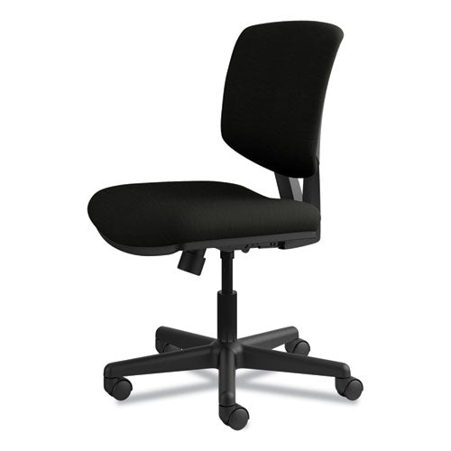 HON® wholesale. HON® Volt Series Leather Task Chair With Synchro-tilt, Supports Up To 250 Lbs., Black Seat-black Back, Black Base. HSD Wholesale: Janitorial Supplies, Breakroom Supplies, Office Supplies.