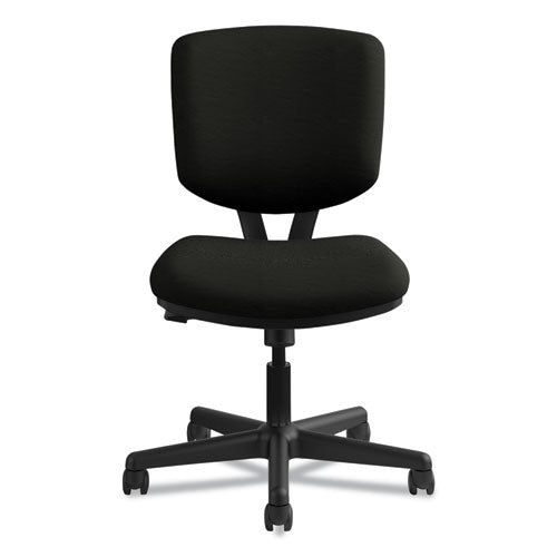 HON® wholesale. HON® Volt Series Leather Task Chair With Synchro-tilt, Supports Up To 250 Lbs., Black Seat-black Back, Black Base. HSD Wholesale: Janitorial Supplies, Breakroom Supplies, Office Supplies.