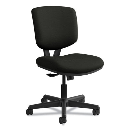 HON® wholesale. HON® Volt Series Leather Task Chair With Synchro-tilt, Supports Up To 250 Lbs., Black Seat-black Back, Black Base. HSD Wholesale: Janitorial Supplies, Breakroom Supplies, Office Supplies.