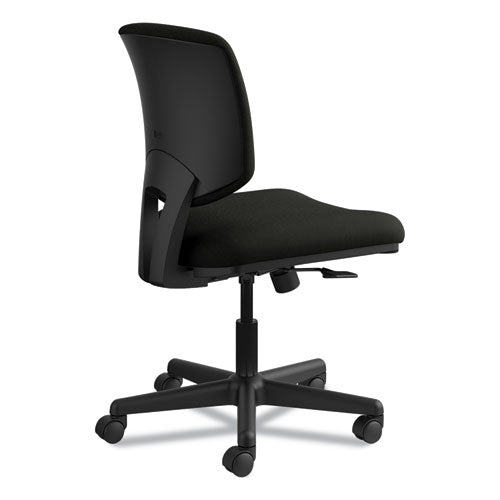 HON® wholesale. HON® Volt Series Leather Task Chair With Synchro-tilt, Supports Up To 250 Lbs., Black Seat-black Back, Black Base. HSD Wholesale: Janitorial Supplies, Breakroom Supplies, Office Supplies.