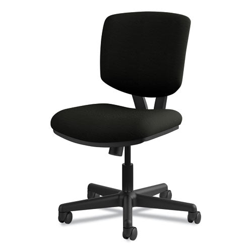 HON® wholesale. HON® Volt Series Leather Task Chair With Synchro-tilt, Supports Up To 250 Lbs., Black Seat-black Back, Black Base. HSD Wholesale: Janitorial Supplies, Breakroom Supplies, Office Supplies.