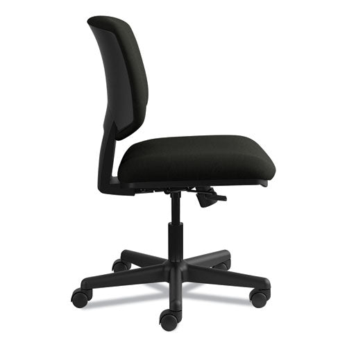 HON® wholesale. HON® Volt Series Leather Task Chair With Synchro-tilt, Supports Up To 250 Lbs., Black Seat-black Back, Black Base. HSD Wholesale: Janitorial Supplies, Breakroom Supplies, Office Supplies.