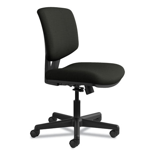 HON® wholesale. HON® Volt Series Leather Task Chair With Synchro-tilt, Supports Up To 250 Lbs., Black Seat-black Back, Black Base. HSD Wholesale: Janitorial Supplies, Breakroom Supplies, Office Supplies.