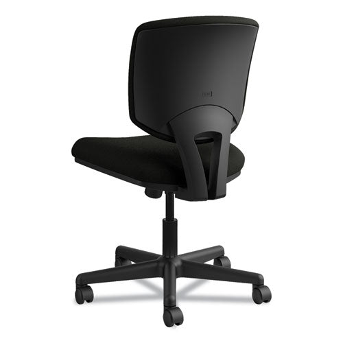 HON® wholesale. HON® Volt Series Leather Task Chair With Synchro-tilt, Supports Up To 250 Lbs., Black Seat-black Back, Black Base. HSD Wholesale: Janitorial Supplies, Breakroom Supplies, Office Supplies.