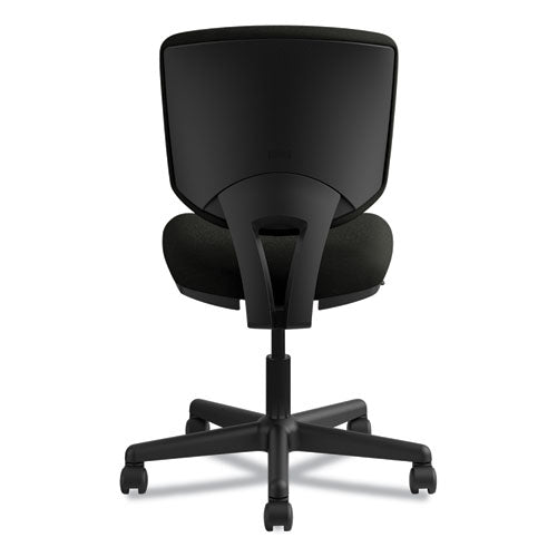 HON® wholesale. HON® Volt Series Leather Task Chair With Synchro-tilt, Supports Up To 250 Lbs., Black Seat-black Back, Black Base. HSD Wholesale: Janitorial Supplies, Breakroom Supplies, Office Supplies.