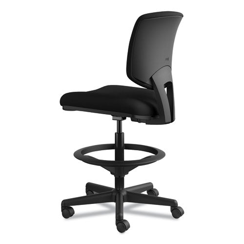 HON® wholesale. HON® Volt Series Adjustable Task Stool, 32.38" Seat Height, Supports Up To 275 Lbs., Black Seat-black Back, Black Base. HSD Wholesale: Janitorial Supplies, Breakroom Supplies, Office Supplies.