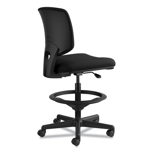 HON® wholesale. HON® Volt Series Adjustable Task Stool, 32.38" Seat Height, Supports Up To 275 Lbs., Black Seat-black Back, Black Base. HSD Wholesale: Janitorial Supplies, Breakroom Supplies, Office Supplies.