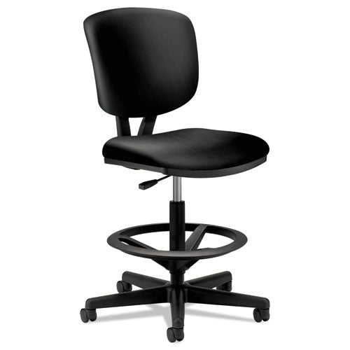 HON® wholesale. HON® Volt Series Leather Adjustable Task Stool, 32.38" Seat Height, Supports Up To 275 Lbs., Black Seat-black Back, Black Base. HSD Wholesale: Janitorial Supplies, Breakroom Supplies, Office Supplies.