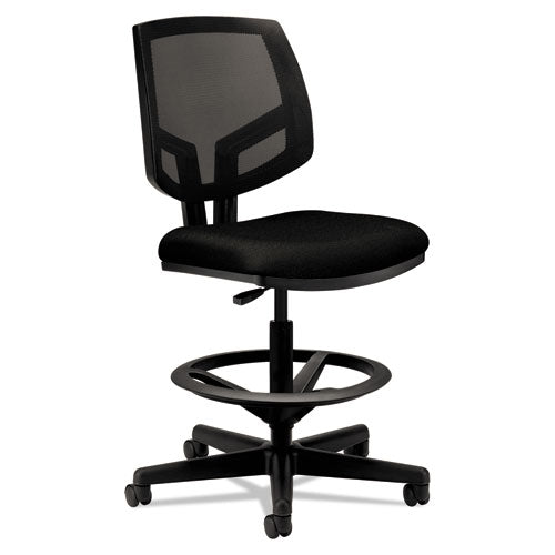 HON® wholesale. HON® Volt Series Mesh Back Adjustable Task Stool, 32.38" Seat Height, Up To 275 Lbs., Black Seat-black Back, Black Base. HSD Wholesale: Janitorial Supplies, Breakroom Supplies, Office Supplies.