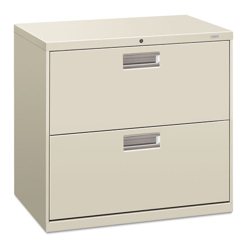 HON® wholesale. HON® 600 Series Two-drawer Lateral File, 30w X 18d X 28h, Light Gray. HSD Wholesale: Janitorial Supplies, Breakroom Supplies, Office Supplies.