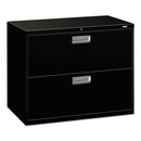HON® wholesale. HON® 600 Series Two-drawer Lateral File, 36w X 18d X 28h, Black. HSD Wholesale: Janitorial Supplies, Breakroom Supplies, Office Supplies.