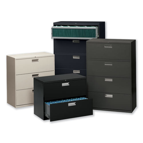 HON® wholesale. HON® 600 Series Two-drawer Lateral File, 36w X 18d X 28h, Black. HSD Wholesale: Janitorial Supplies, Breakroom Supplies, Office Supplies.