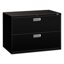 HON® wholesale. HON® 600 Series Two-drawer Lateral File, 42w X 18d X 28h, Black. HSD Wholesale: Janitorial Supplies, Breakroom Supplies, Office Supplies.