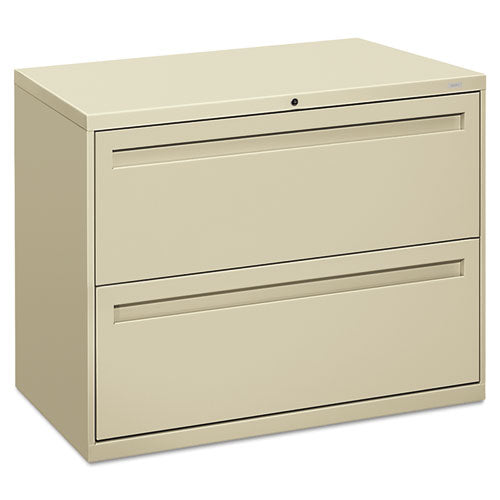 HON® wholesale. HON® 700 Series Two-drawer Lateral File, 36w X 18d X 28h, Putty. HSD Wholesale: Janitorial Supplies, Breakroom Supplies, Office Supplies.