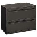 HON® wholesale. HON® 700 Series Two-drawer Lateral File, 36w X 18d X 28h, Charcoal. HSD Wholesale: Janitorial Supplies, Breakroom Supplies, Office Supplies.