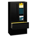 HON® wholesale. HON® 700 Series Lateral File With Storage Cabinet, 36w X 18d X 64.25h, Black. HSD Wholesale: Janitorial Supplies, Breakroom Supplies, Office Supplies.