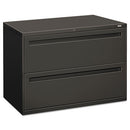 HON® wholesale. HON® 700 Series Two-drawer Lateral File, 42w X 18d X 28h, Charcoal. HSD Wholesale: Janitorial Supplies, Breakroom Supplies, Office Supplies.
