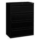 HON® wholesale. HON® 700 Series Four-drawer Lateral File, 42w X 18d X 525h, Black. HSD Wholesale: Janitorial Supplies, Breakroom Supplies, Office Supplies.