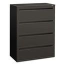HON® wholesale. HON® 700 Series Four-drawer Lateral File, 42w X 18d X 52.5h, Charcoal. HSD Wholesale: Janitorial Supplies, Breakroom Supplies, Office Supplies.