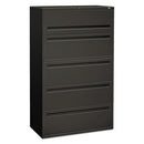 HON® wholesale. HON® 700 Series Five-drawer Lateral File With Roll-out Shelves, 42w X 18d X 64.25h, Charcoal. HSD Wholesale: Janitorial Supplies, Breakroom Supplies, Office Supplies.