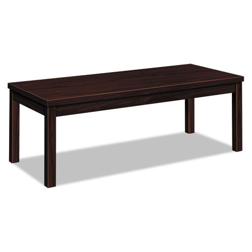 HON® wholesale. HON® Laminate Occasional Table, Rectangular, 48w X 20d X 16h, Mahogany. HSD Wholesale: Janitorial Supplies, Breakroom Supplies, Office Supplies.