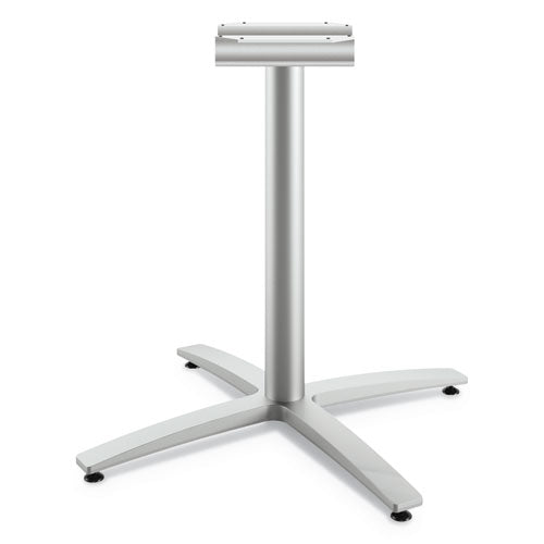 HON® wholesale. HON® Between Seated-height X-base For 42" Table Tops, Silver. HSD Wholesale: Janitorial Supplies, Breakroom Supplies, Office Supplies.