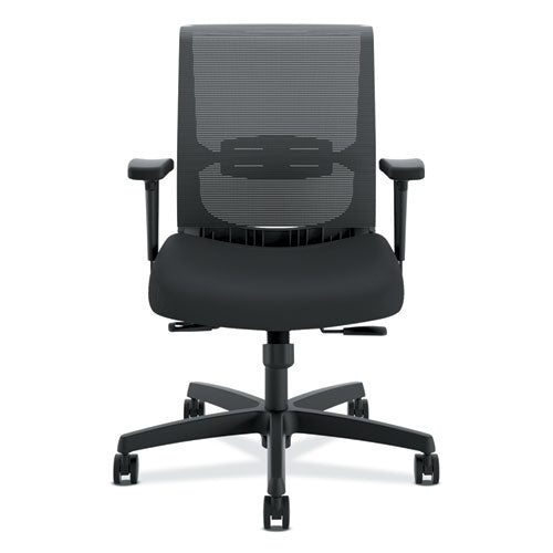 HON® wholesale. HON® Convergence Mid-back Task Chair With Syncho-tilt Control-seat Slide, Supports Up To 275 Lbs, Black Seat-back, Black Base. HSD Wholesale: Janitorial Supplies, Breakroom Supplies, Office Supplies.