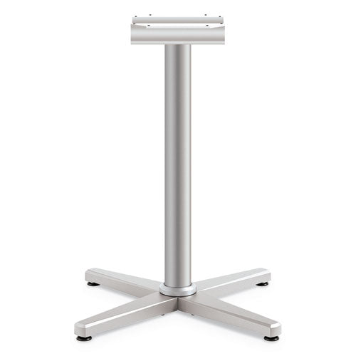 HON® wholesale. HON® Arrange X-leg Base For 30-36" Tops, 25.59w X 27.88h, Silver. HSD Wholesale: Janitorial Supplies, Breakroom Supplies, Office Supplies.