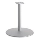 HON® wholesale. HON® Between Round Disc Base For 30" Table Tops, Textured Silver. HSD Wholesale: Janitorial Supplies, Breakroom Supplies, Office Supplies.
