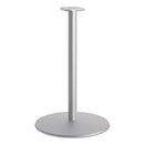 HON® wholesale. HON® Between Round Disc Base For 42" Table Tops, Textured Silver. HSD Wholesale: Janitorial Supplies, Breakroom Supplies, Office Supplies.