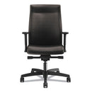 HON® wholesale. HON® Ignition 2.0 Upholstered Mid-back Task Chair With Lumbar, Supports Up To 300 Lbs., Vinyl, Black Seat, Black Back, Black Base. HSD Wholesale: Janitorial Supplies, Breakroom Supplies, Office Supplies.