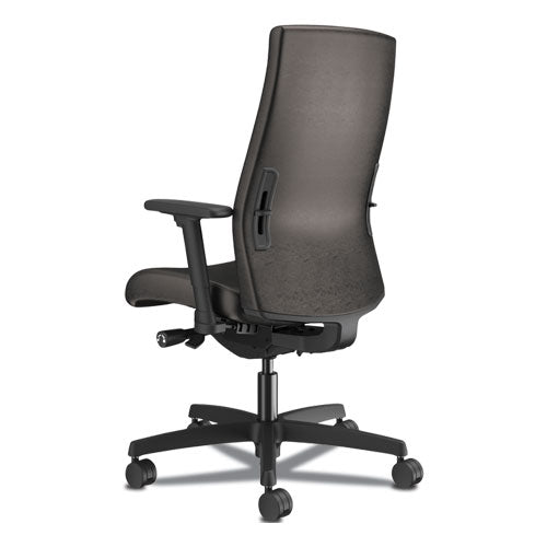 HON® wholesale. HON® Ignition 2.0 Upholstered Mid-back Task Chair With Lumbar, Supports Up To 300 Lbs., Vinyl, Black Seat, Black Back, Black Base. HSD Wholesale: Janitorial Supplies, Breakroom Supplies, Office Supplies.