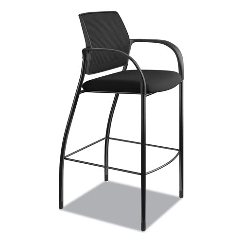 HON® wholesale. HON® Ignition 2.0 Ilira-stretch Mesh Back Cafe Height Stool, Supports Up To 300 Lbs., Black Seat-black Back, Black Base. HSD Wholesale: Janitorial Supplies, Breakroom Supplies, Office Supplies.