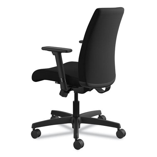 HON® wholesale. HON® Ignition Series Fabric Low-back Task Chair, Supports Up To 300 Lbs., Black Seat-black Back, Black Base. HSD Wholesale: Janitorial Supplies, Breakroom Supplies, Office Supplies.