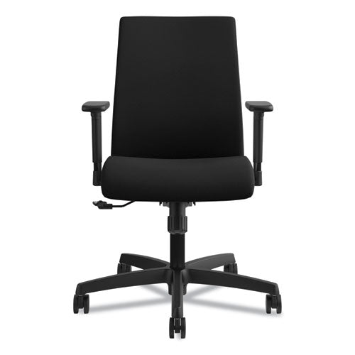 HON® wholesale. HON® Ignition Series Fabric Low-back Task Chair, Supports Up To 300 Lbs., Black Seat-black Back, Black Base. HSD Wholesale: Janitorial Supplies, Breakroom Supplies, Office Supplies.