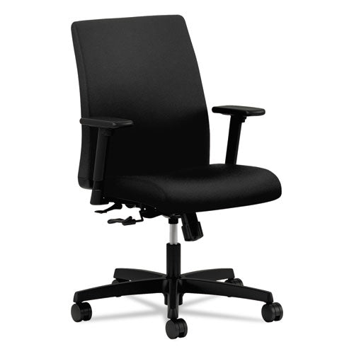 HON® wholesale. HON® Ignition Series Fabric Low-back Task Chair, Supports Up To 300 Lbs., Black Seat-black Back, Black Base. HSD Wholesale: Janitorial Supplies, Breakroom Supplies, Office Supplies.