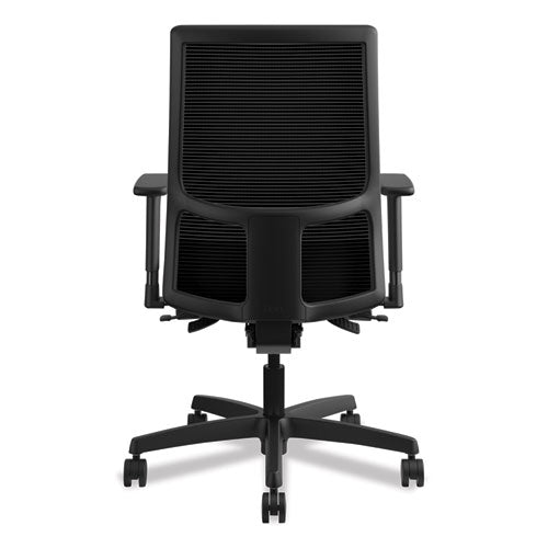 HON® wholesale. HON® Ignition Series Mesh Mid-back Work Chair, Supports Up To 300 Lbs., Iron Ore Seat-black Back, Black Base. HSD Wholesale: Janitorial Supplies, Breakroom Supplies, Office Supplies.