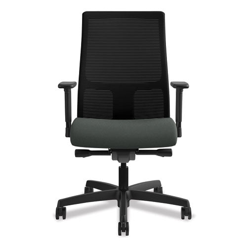 HON® wholesale. HON® Ignition Series Mesh Mid-back Work Chair, Supports Up To 300 Lbs., Iron Ore Seat-black Back, Black Base. HSD Wholesale: Janitorial Supplies, Breakroom Supplies, Office Supplies.