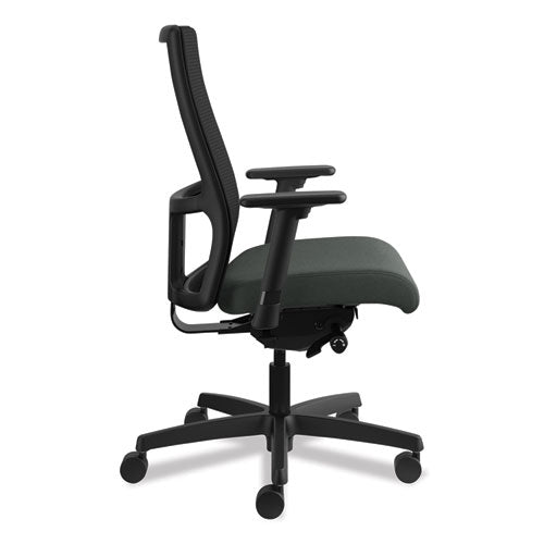 HON® wholesale. HON® Ignition Series Mesh Mid-back Work Chair, Supports Up To 300 Lbs., Iron Ore Seat-black Back, Black Base. HSD Wholesale: Janitorial Supplies, Breakroom Supplies, Office Supplies.